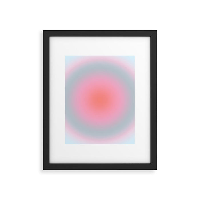 Gradient Print Pastel Aesthetic Preppy Modern Decor Minimal Abstract Gradient Framed Art Print Gallery Image 1