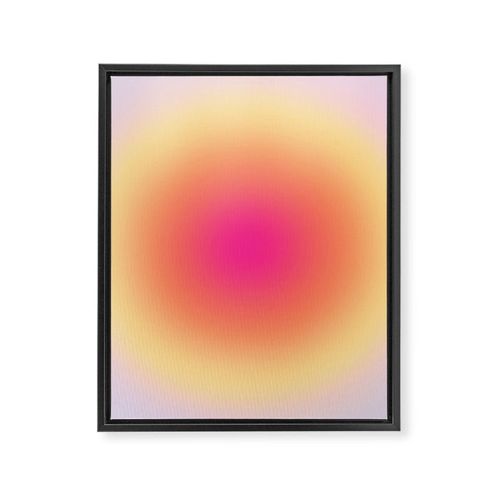 Gradient Sunset Framed Canvas Print Gallery Image 1