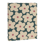 Green And Cream Retro Flower Canvas Print Gallery Image 6