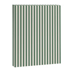 Green And Cream Striped Canvas Print Gallery Image 6