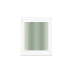 Green And Cream Striped Art Print Gallery Image 1