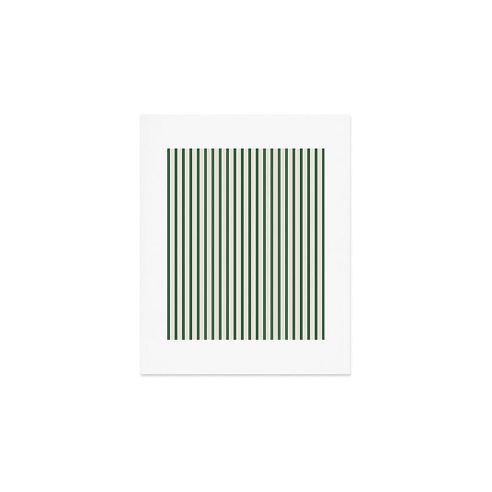 Green And Cream Striped Art Print Gallery Image 1