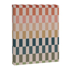 Green And Terracotta Stripes Canvas Print Gallery Image 6
