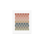 Green And Terracotta Stripes Art Print Gallery Image 1