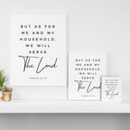 Joshua 24 15 Bible Verse Print But As For Me And My House We Will Serve The Lord Scripture Christian Canvas Print Gallery Image 3
