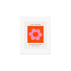 La Fleur | 01 - Retro Floral Print Orange And Pink Aesthetic Preppy Modern Abstract Flower Art Print Gallery Image 1