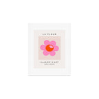 La Fleur | 05 - Abstract Retro Flower Print Pink Orange And Neutral Boho Decor Modern Floral Art Print Gallery Image 1