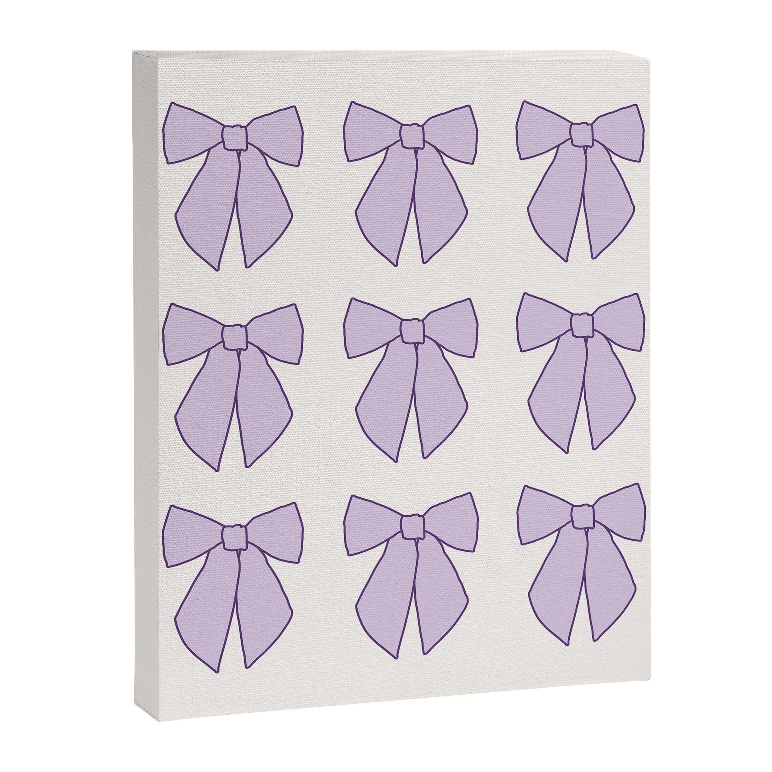 Lavender Bows Coquette Canvas Print Gallery Image 6