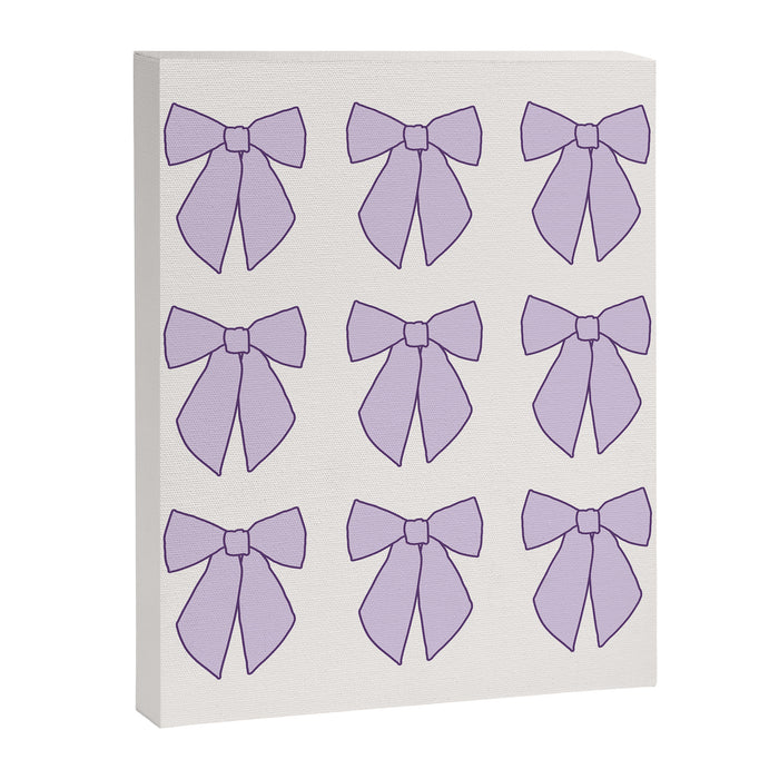 Lavender Bows Coquette Canvas Print Gallery Image 1