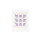 Lavender Bows Coquette Art Print Gallery Image 1