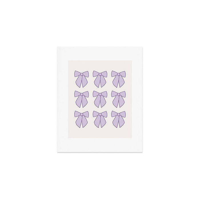 Lavender Bows Coquette Art Print Gallery Image 1