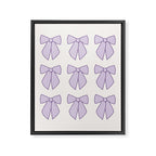 Lavender Bows Coquette Framed Canvas Print Gallery Image 6