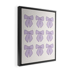 Lavender Bows Coquette Framed Canvas Print Gallery Image 2