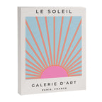 Le Soleil | 02 - Abstract Retro Sun Pink And Blue Print Preppy Modern Sunshine Canvas Print Gallery Image 6