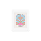 Le Soleil | 02 - Abstract Retro Sun Pink And Blue Print Preppy Modern Sunshine Art Print Gallery Image 1