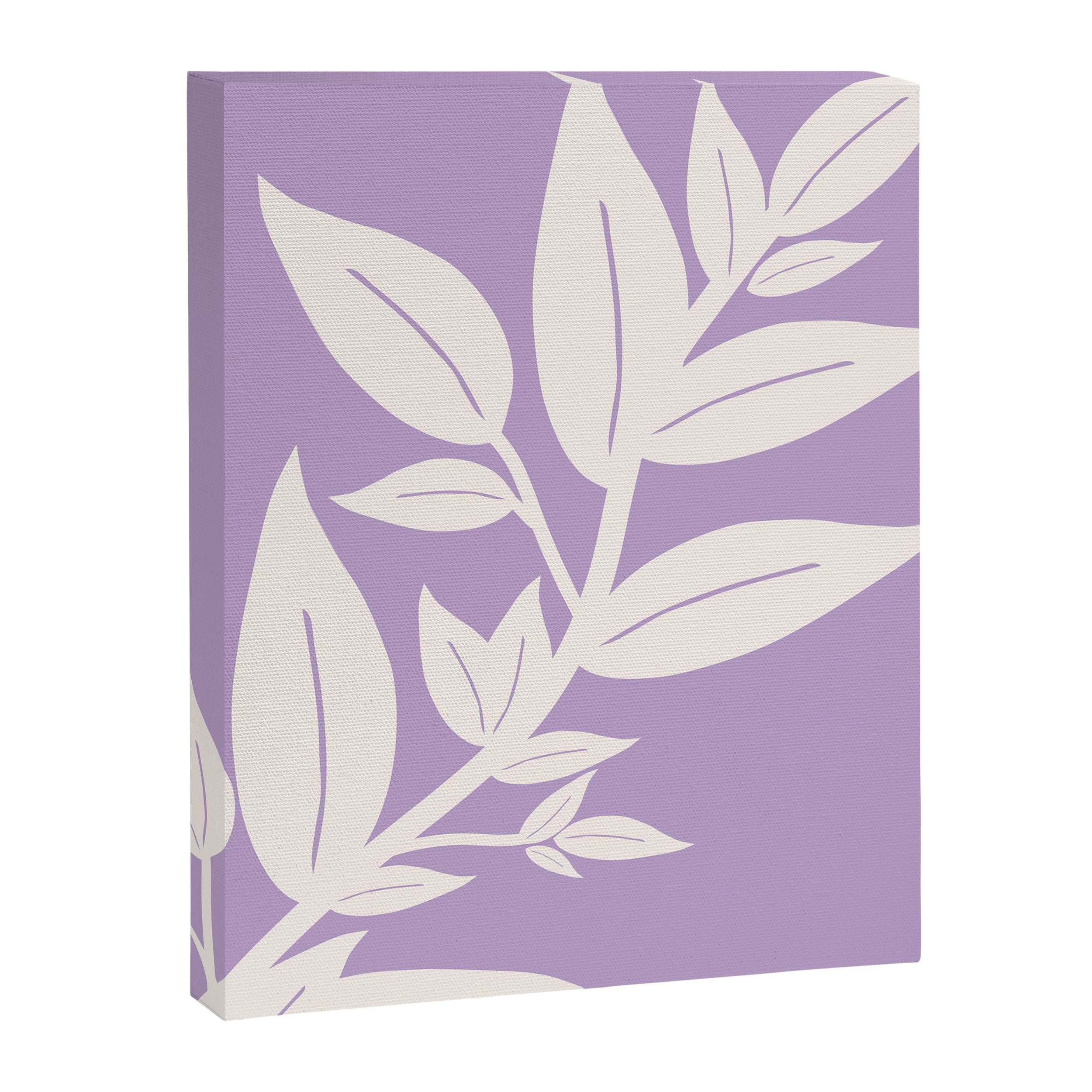 Leaves Purple Canvas Print Gallery Image 6