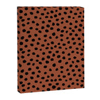 Leopard Print Rust Animal Print Brushstroke Polka Dots Dalmatian Cheetah Spots Boho Decor Minimal Canvas Print Gallery Image 8