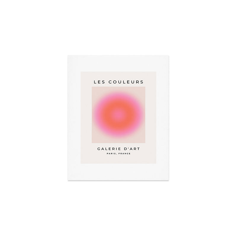 Les Couleurs | 04 - Aura Print Neutral Pink And Orange Preppy Decor Modern Gradient Art Print Gallery Image 1