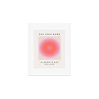 Les Couleurs | 04 - Aura Print Neutral Pink And Orange Preppy Decor Modern Gradient Art Print Gallery Image 1