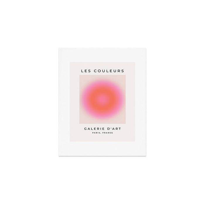 Les Couleurs | 04 - Aura Print Neutral Pink And Orange Preppy Decor Modern Gradient Art Print Gallery Image 1