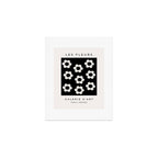 Les Fleurs | 02 - Flower Print Black And White Retro Flowers Wall Art Modern Decor Abstract Art Print Gallery Image 1