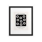 Les Fleurs | 02 - Flower Print Black And White Retro Flowers Wall Art Modern Decor Abstract Framed Art Print Gallery Image 5