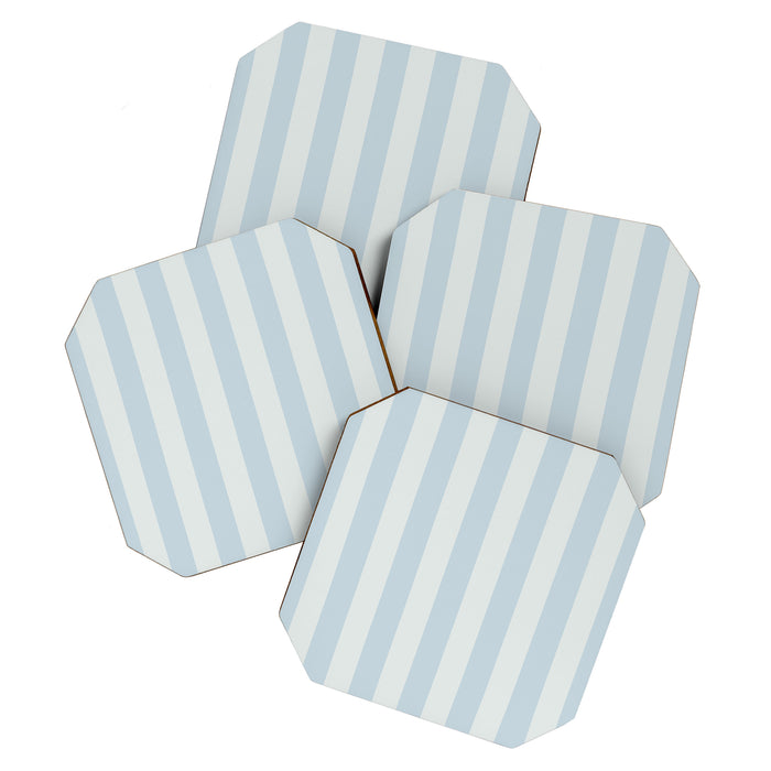 Light Blue Stripes Coaster Gallery Image 1