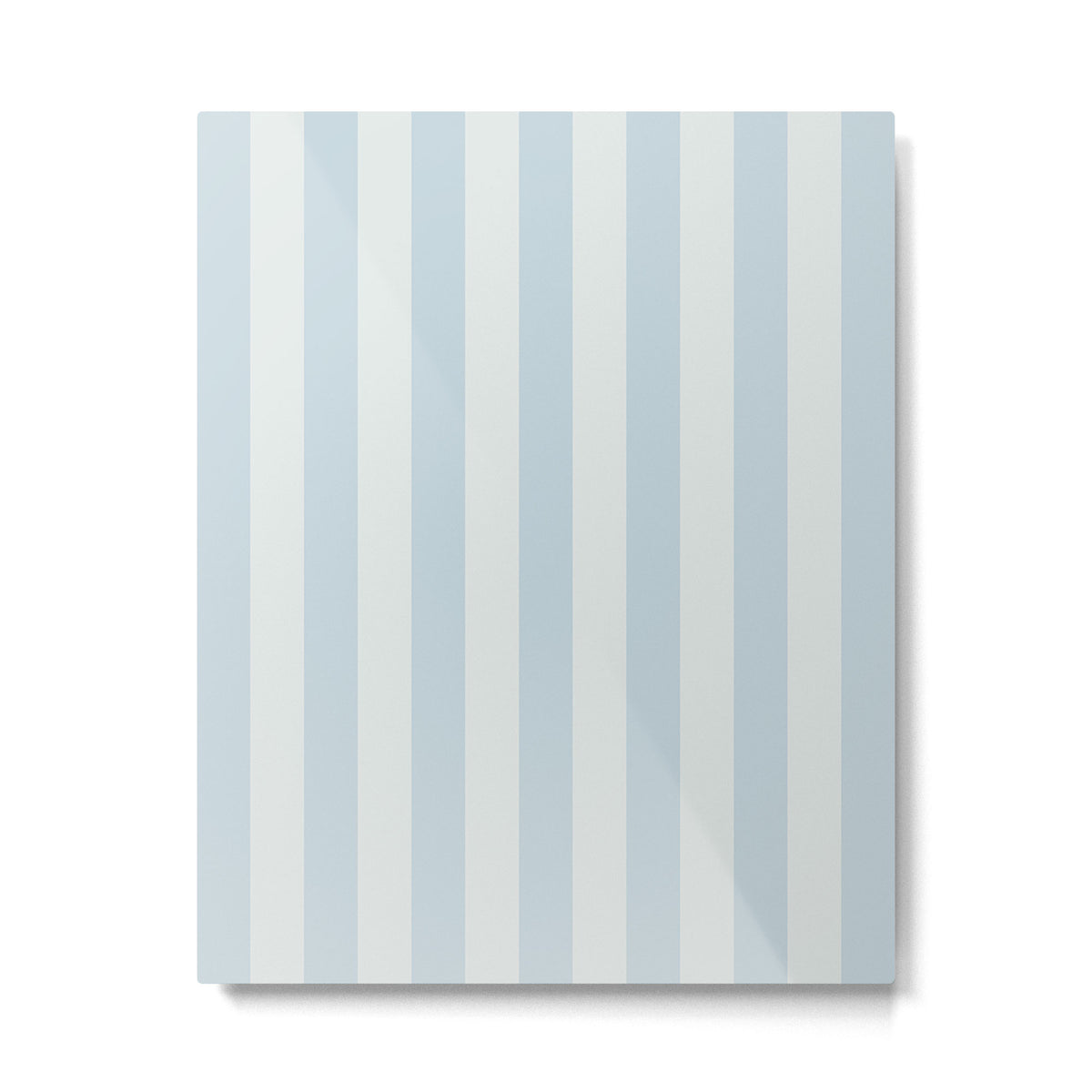 Light Blue Stripes Metal Print Gallery Image 4