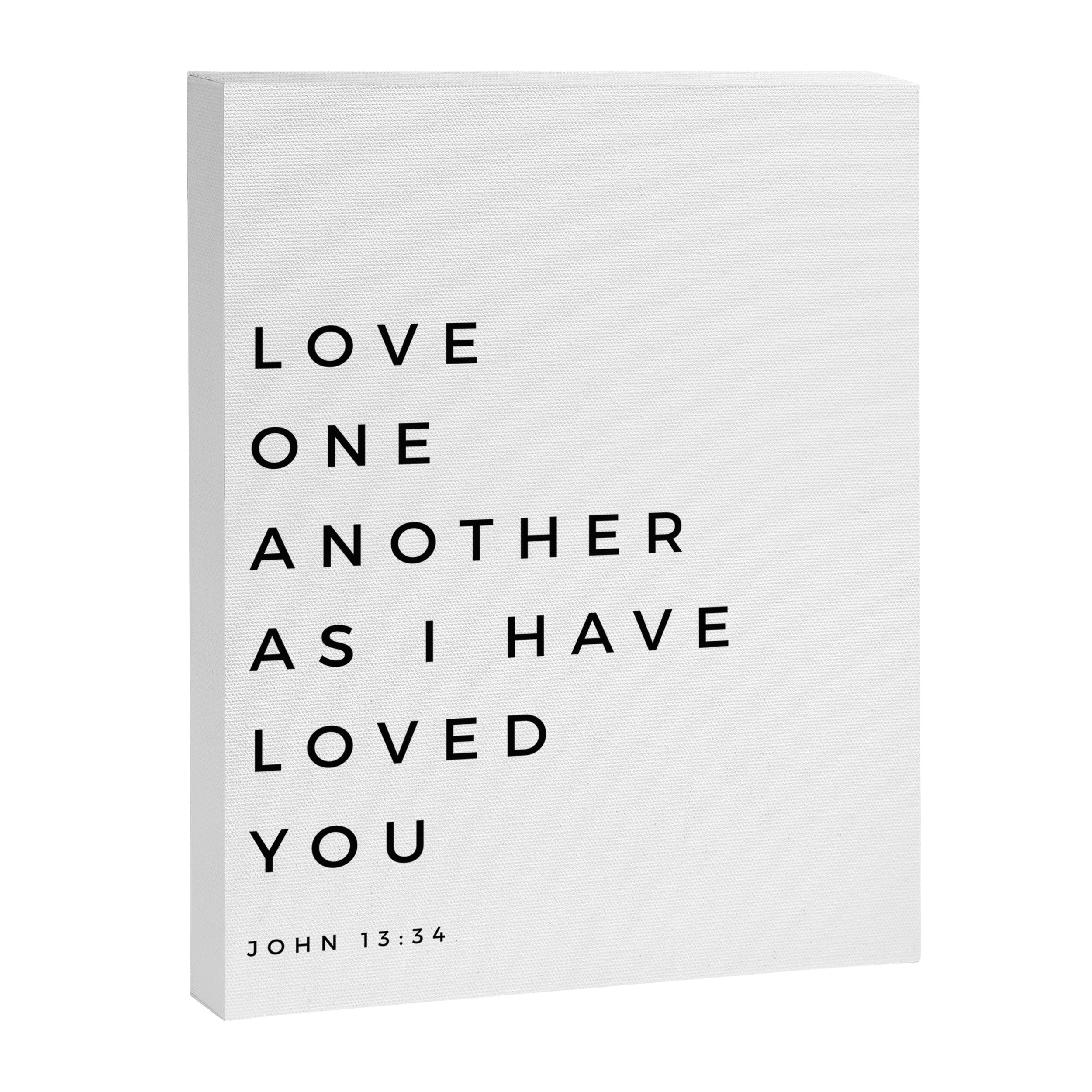 Love One Another As I Have Loved You John 13 34 Bible Verse Scripture Wall Art Christian Quote Canvas Print Gallery Image 6