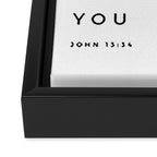 Love One Another As I Have Loved You John 13 34 Bible Verse Scripture Wall Art Christian Quote Framed Canvas Print Gallery Image 3