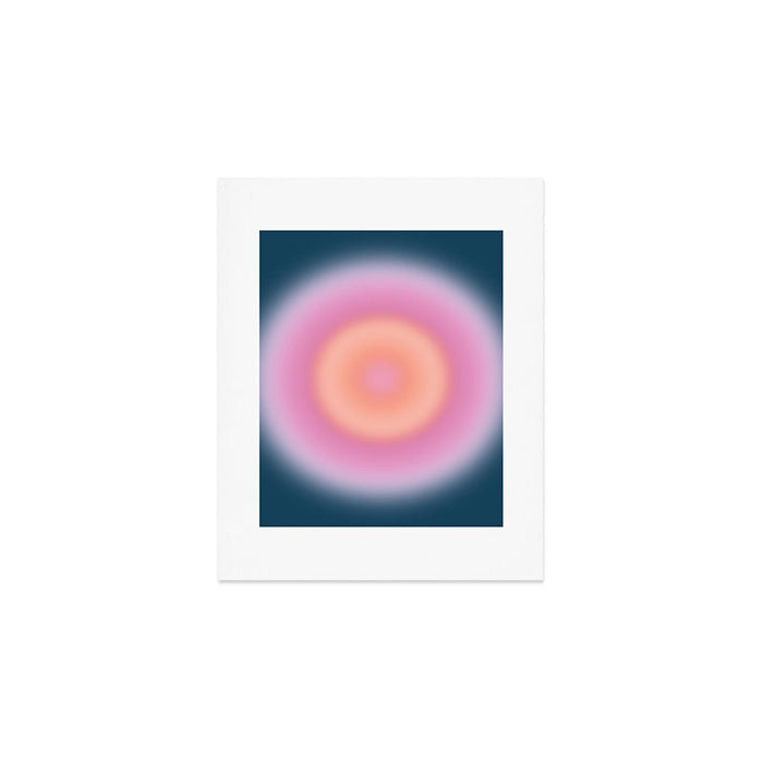 Magical Night | 01 - Gradient Print, Aura Art, Dark Blue And Pink Gradient Art Print Gallery Image 1