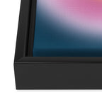 Magical Night | 01 - Gradient Print, Aura Art, Dark Blue And Pink Gradient Framed Canvas Print Gallery Image 3