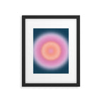 Magical Night | 01 - Gradient Print, Aura Art, Dark Blue And Pink Gradient Framed Art Print Gallery Image 5