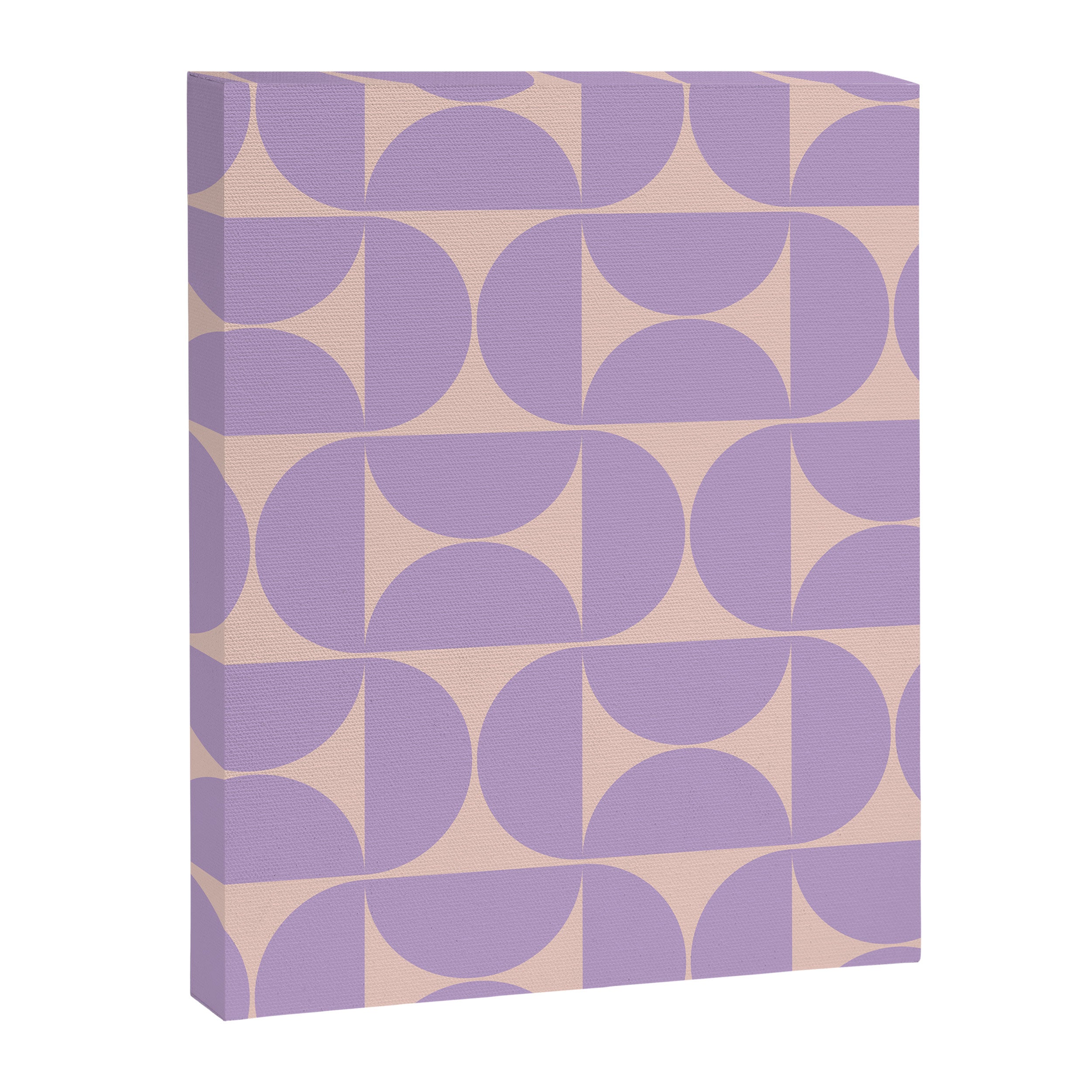 Mid Century Modern Retro Pattern In Lavender Canvas Print Gallery Image 6