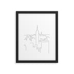 Minimal Line New York City Framed Art Print Gallery Image 5