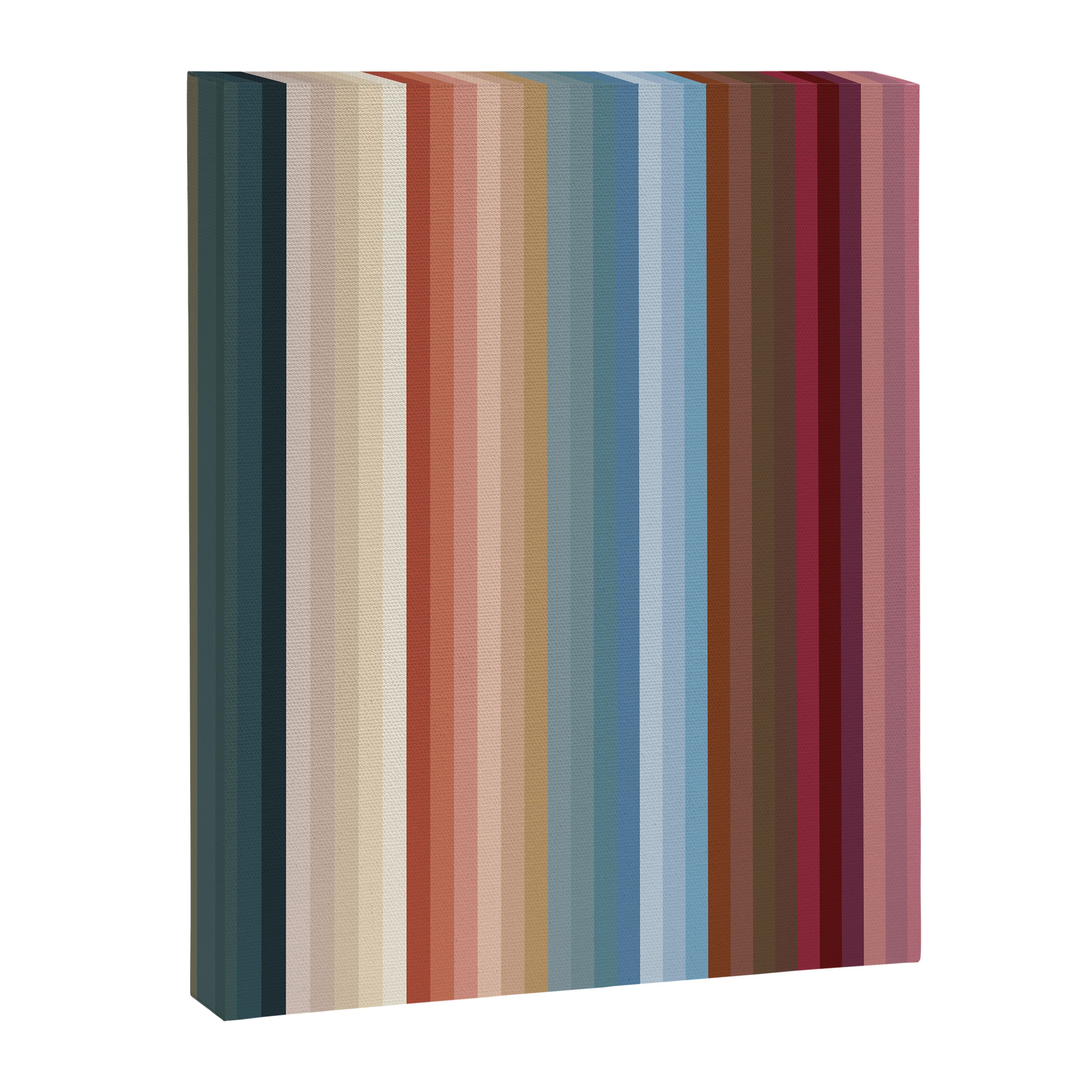 Multicolor Boho Stripes Canvas Print Gallery Image 6