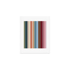 Multicolor Boho Stripes Art Print Gallery Image 1