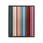 Multicolor Boho Stripes Framed Canvas Print Gallery Image 6