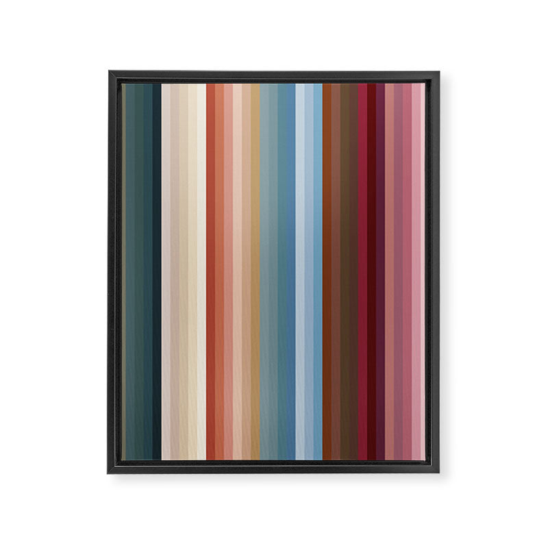 Multicolor Boho Stripes Framed Canvas Print Gallery Image 6