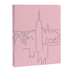 New York City Minimal Line Preppy Pink Canvas Print Gallery Image 6