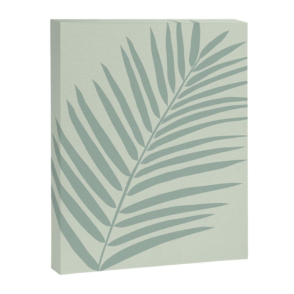 Palm Leaf Sage Canvas Print Gallery Image 6