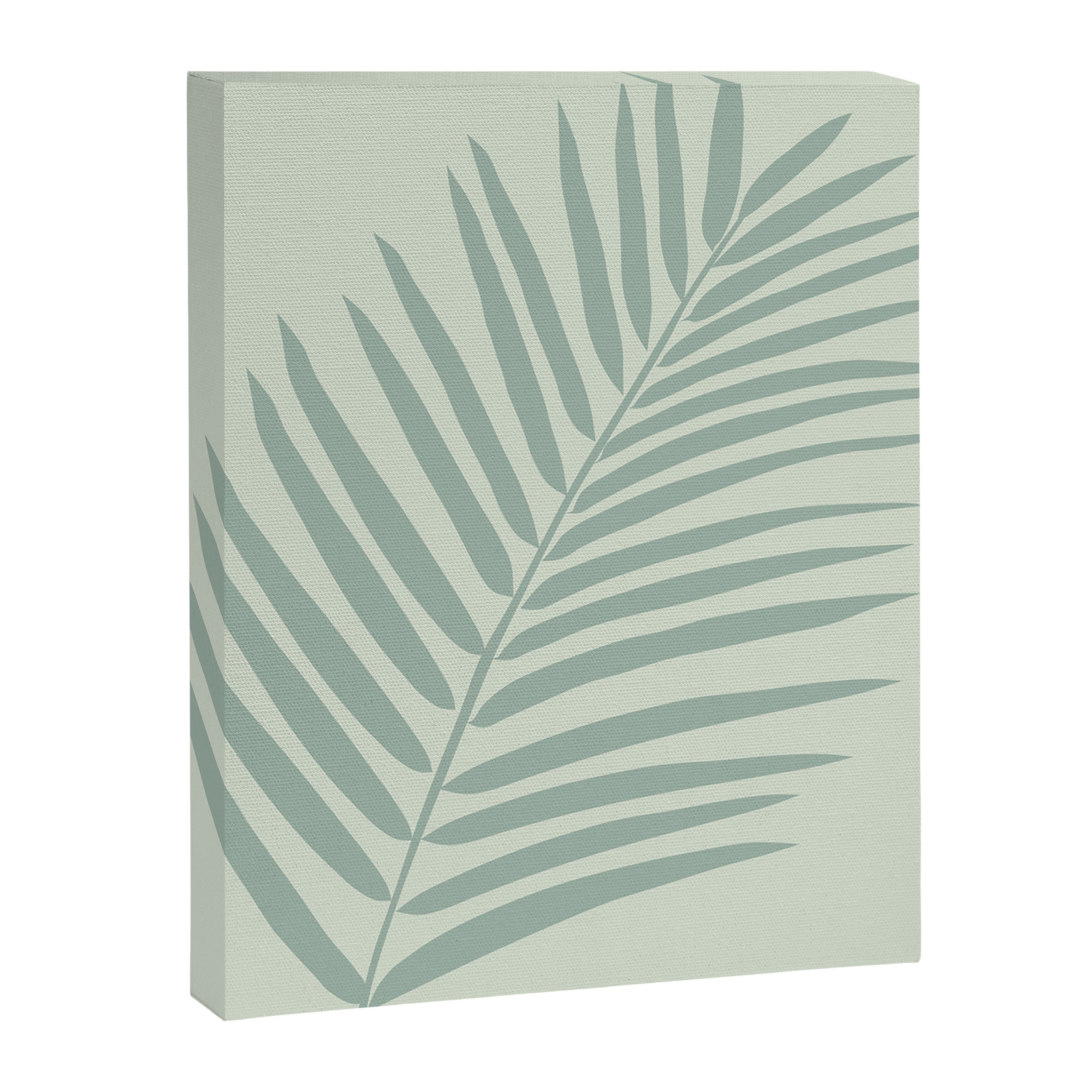 Palm Leaf Sage Canvas Print Gallery Image 6