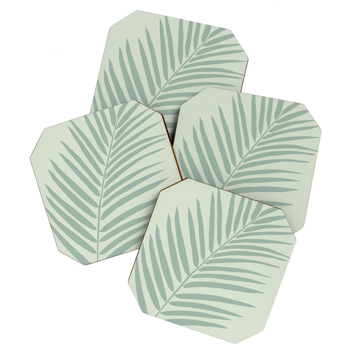 Palm Leaf Sage Coaster Gallery Image 1