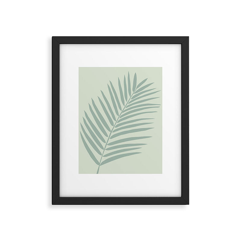 Palm Leaf Sage Framed Art Print Gallery Image 5