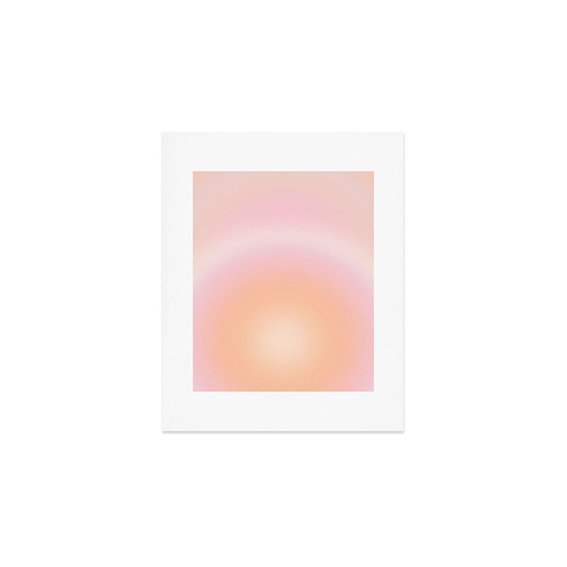 Peach Fuzz Gradient Art Print Gallery Image 1