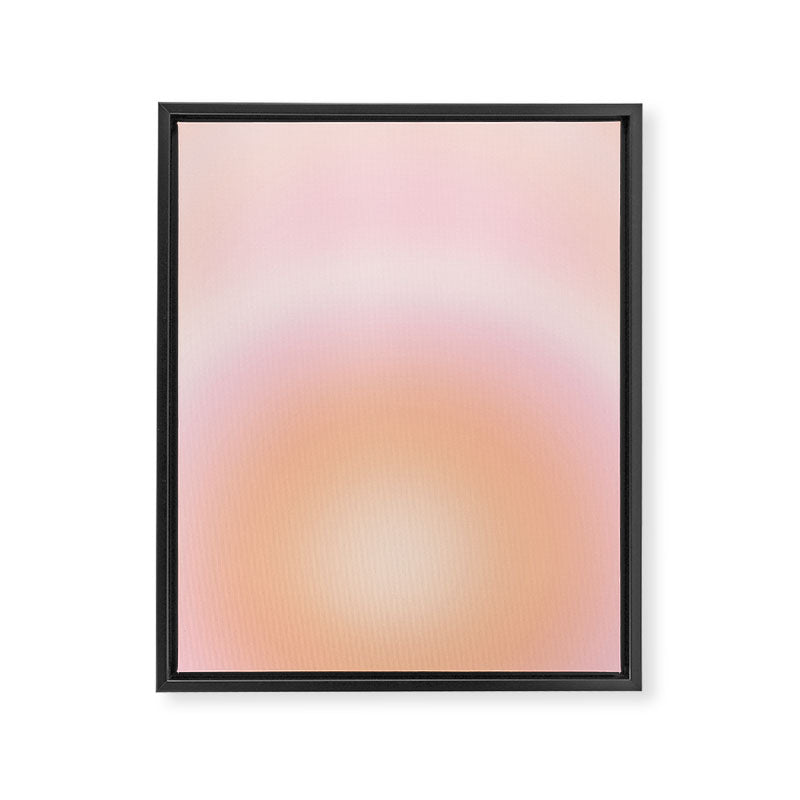 Peach Fuzz Gradient Framed Canvas Print Gallery Image 6