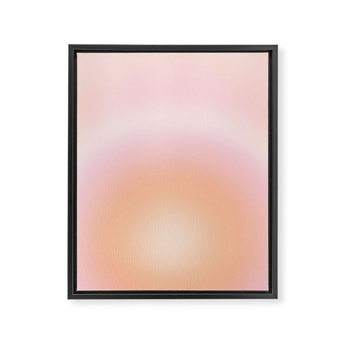 Peach Fuzz Gradient Framed Canvas Print Gallery Image 1