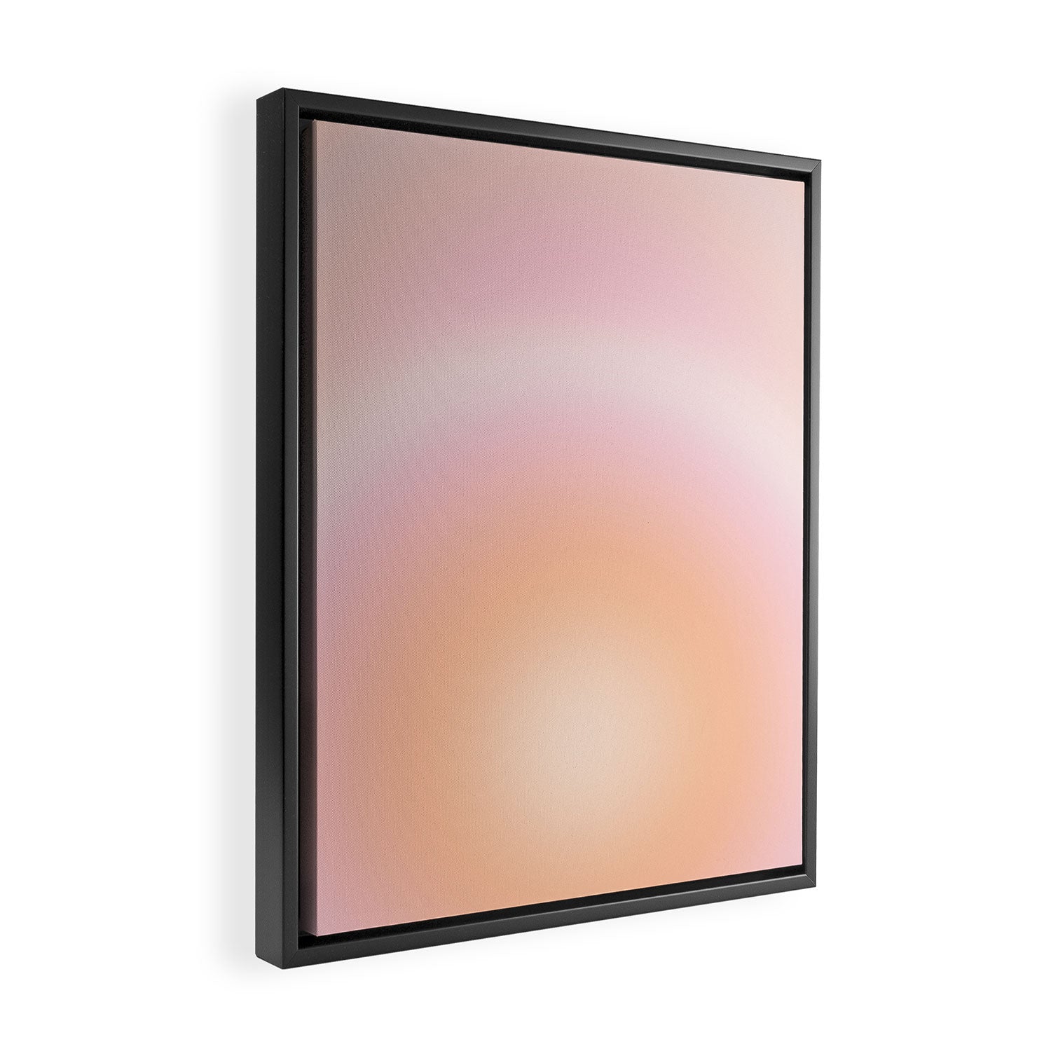 Peach Fuzz Gradient Framed Canvas Print Gallery Image 2