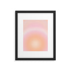 Peach Fuzz Gradient Framed Art Print Gallery Image 5