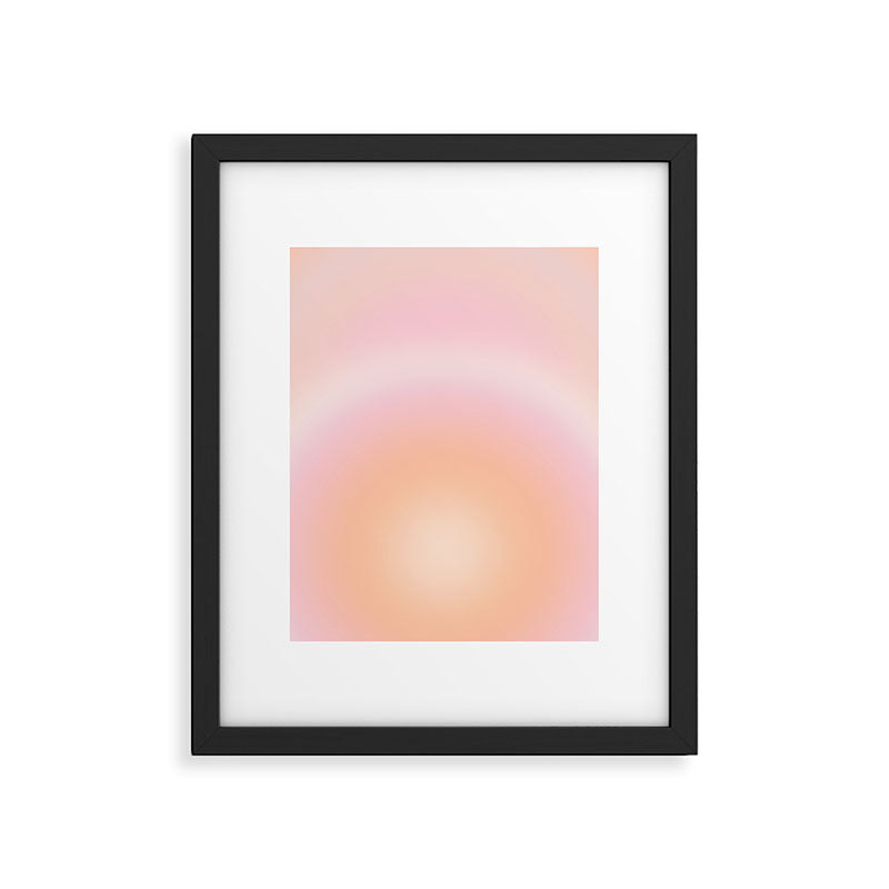 Peach Fuzz Gradient Framed Art Print Gallery Image 4